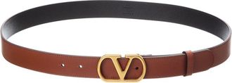 Valentino Vlogo Signature Leather Belt