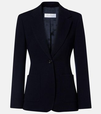 Max Mara Blazer Utilita in jersey di lana vergine