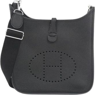 Herm&egrave;s Pre-owned Vintage Schoudertas - Dames - Vintage Schoudertas - Zwart - ONE Size - Leer - Vintage