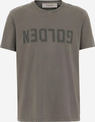 Golden Goose Cotton T Shirt With Logo
