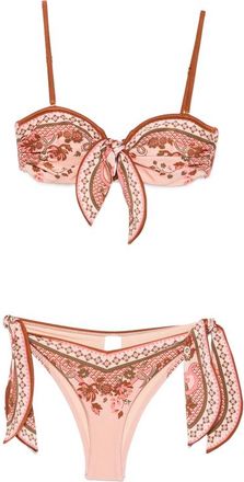 Zimmermann Paisley-print Bikini