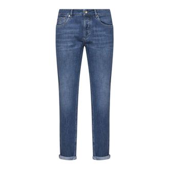 Brunello Cucinelli Mid-rise Slim Jeans - male - Brunello Cucinelli - Slim Fit Jeans - Blue - M - Jeans