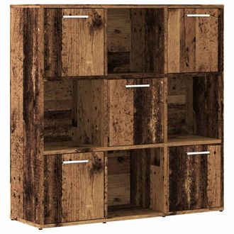 Berkfield Home Bookshelf Old Wood 90x28x90 cm Engineered Wood in Brown | Size: 90 x 28 x 90 cm