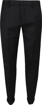 Dondup Gaubert Broek - Heren - Slim Fit Broeken - Zwart - W38 - Wol - Broeken