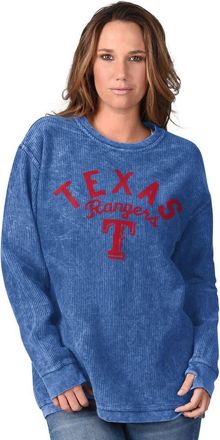 G-III 4Her by Carl Banks Womens G-III 4Her by Carl Banks Royal Texas Rangers Comfy Cord Pullover Sweatshirt at Nordstrom, Size Xx-Large