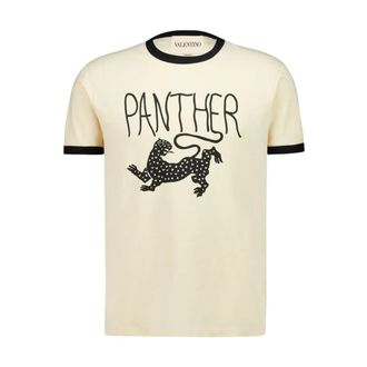 Valentino Garavani Heren, Tops, Beige, Maat: L Katoen