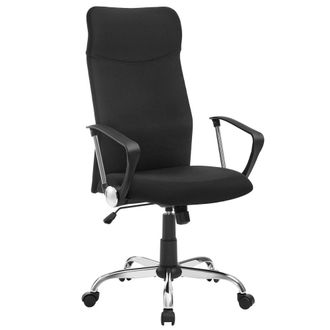 Songmics Silla ergon&oacute;mica y giratoria con altura regulable de color negro