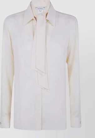 Max Mara mxmcolmo silk shirt scarf tie detail