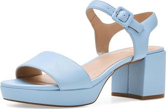 Life Stride Rhythmn Strappy Sandals Womens Dress Sandals Ice Blue : 9.5 W (C), Faux Leather