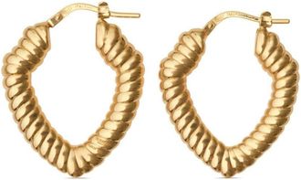 Burberry small Shield earrings - women - Gold Plated Sterling Silver - One Size