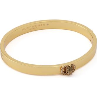 Kurt Geiger Chelsea Eagle Head Hinge Bangle in Gold at Nordstrom