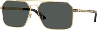 Versace Ve2306 Zonnebril - Heren - Accessoires - Geel - Maat: 60 MM