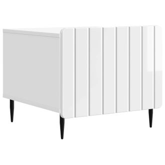 vidaXL Mesa De Caf&eacute; Brillante 49 X 50 X 42 Cm Madera De Ingenier&iacute;a Vidaxl
