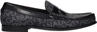 Dolce & Gabbana Dolce&Gabbana Hombres Mocasines Tejido Negro/Gris