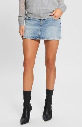 Guess Nani Denim Miniskirt in Blue at Nordstrom, Size 26
