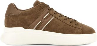 Hogan Bruine Sneakers Geheugenschuim Rubberen Zool - Heren - Sneakers - Bruin - 45 EU - Schoenen