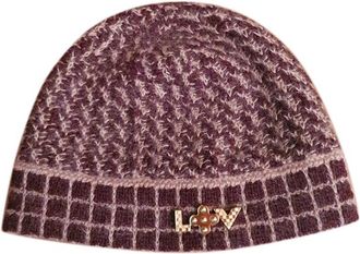 Louis Vuitton Mohair Blend Bordeaux Hat