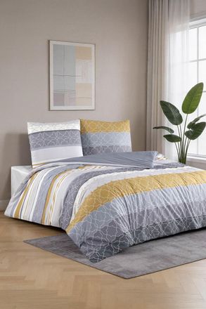 Blanc Avenue Juego de funda de edred&oacute;n 200x200 cm+ 2 FA 65x65 cm 100% algod&oacute;n