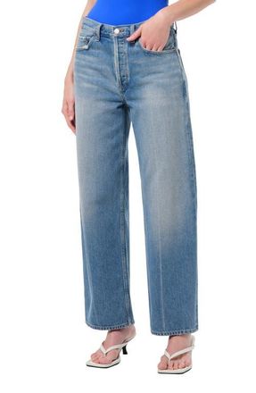 A Gold E Arc Loose Wide Leg Jeans in Brink Md Vnt Ind W/Crease Li at Nordstrom, Size 26