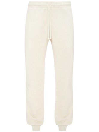 J.W.Anderson slogan-embroidered cotton track pants - White