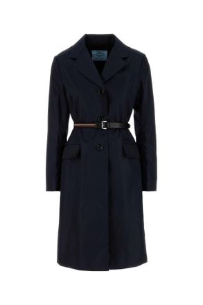 Prada Midnight Blue Re Nylon Trench Coat