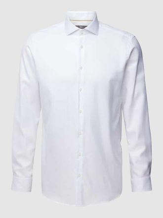 Jake*s Regular Fit Business-Hemd mit Haifischkragen in Weiss, Größe 43/44