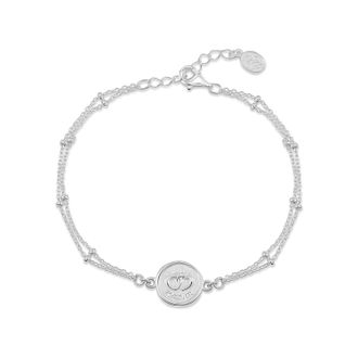 Dower & Hall Entwined Hearts Talisman Bracelet