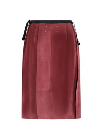 Maison Margiela Womens Skirts Red Viscose