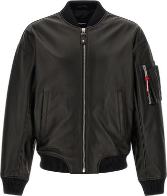Dsquared2 Dsquared&sup2; Leather Leather Mens Jacket