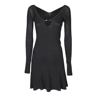 Jacquemus Pral&ugrave; Mini Jurk - Dames - Korte kleedjes - Zwart - 2XS - Polyester - Kleedjes