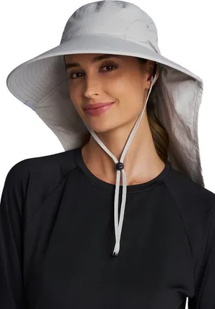 Coolibar Unisex SafeShade Hat Wide Brim Sun Hat, UPF 50+ Sun Protection in Sleek Grey at Nordstrom