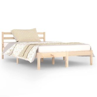 Berkfield Home Day Bed Solid Wood Pine 120x200 cm in Brown | Size: Small Double