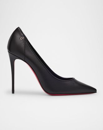 Christian Louboutin Sporty Kate Leather Red Sole Pumps