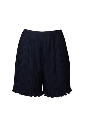 Rebecca Taylor Plisse Pleat Short In Prussian Blue