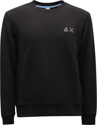Sun 68 F44103 11 Round Cotton Sweatshirt - Heren - Sweatshirts - Zwart - S - Katoen - Hoodies & sweatvesten