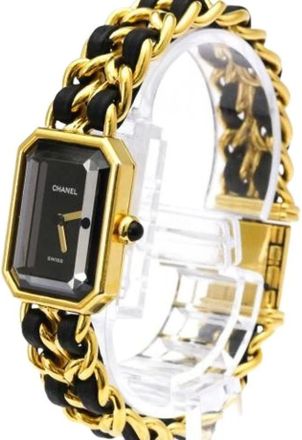 Chanel Pre-owned Watches, female, Black, Size: ONE SIZE Pre-owned Premiere rock quartz watch