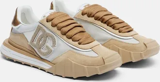 Dolce & Gabbana DG Athletic suede-trimmed sneakers