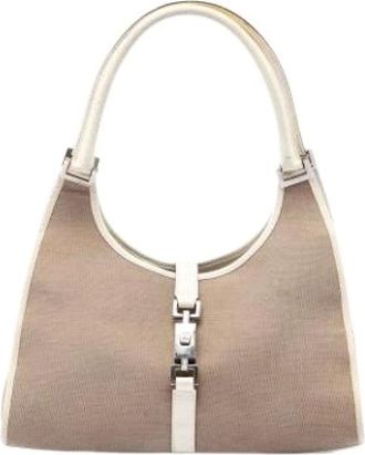 Gucci Pre-owned Jackie Schoudertas - Dames - Pre-owned - Bruin - Maat: ONE Size Leer