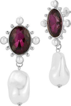 Sphera Milano Silver Plated Cz Earrings