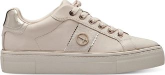 Tamaris Beige Sneakers - Dames - Sneakers - Beige - 37 EU - Leer - Schoenen
