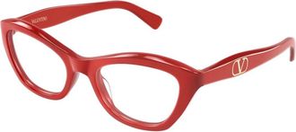 Valentino Glasses, unisex, Red, Size: 53 MM Vg0012O Optical Frame