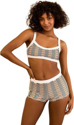 Dippin' Daisy's Swimwear Kelly Bandeau Bikini Top in Cola at Nordstrom, Size X-Small