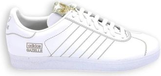 adidas Gazelle Leren Veterschoen Rubberen Zool Schoen - Heren - Skateschoenen - Wit - 44 2/3 EU - Fitness
