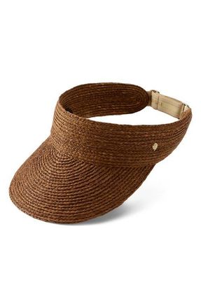 Helen Kaminski Kenna Raffia Visor in Nutshell at Nordstrom