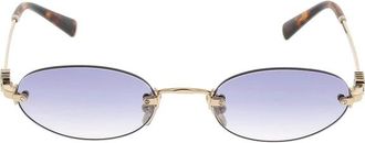 Miu Miu Accessoires, unisex, Geel, ONE Size, Stijlvolle zonnebril met uniek ontwerp