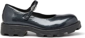 Diesel D-Hammer - Lugged Mary Jane flats in patent leather - Flats - Woman - Black