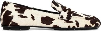 Bruno Premi Baer square-toe loafers - women - Calf Hair/Calf Leather/Rubber - 39 - White