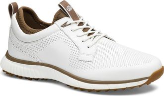 Johnston & Murphy H6 Luxe Waterproof Sneaker in White Waterproof Full Grain at Nordstrom, Size 11.5