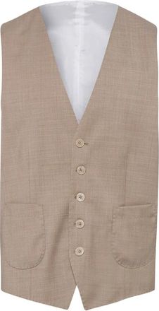 Baldessarini Suit Vests - Heren - Gillet - Beige - 2XL - Wol - Kostuums