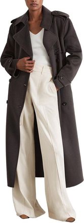 Reiss Mabel Wool & Cashmere-Blend Trench Coat